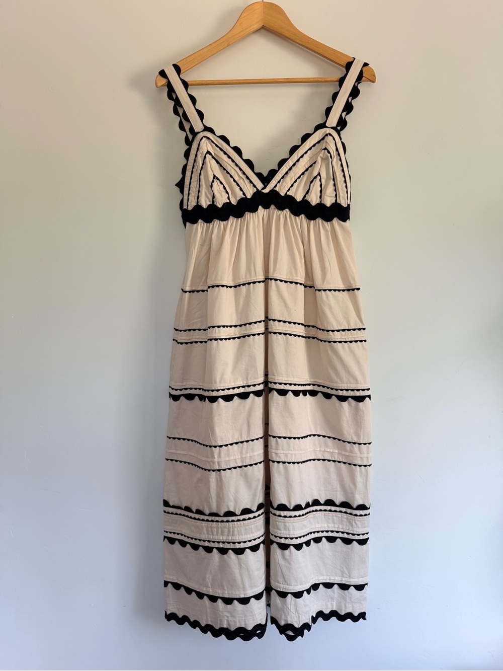 Sofie The Label Tiered Cotton Poplin Dress
Small | Ric-Rac Trim |Summer Midi NWT - Picture 2 of 6